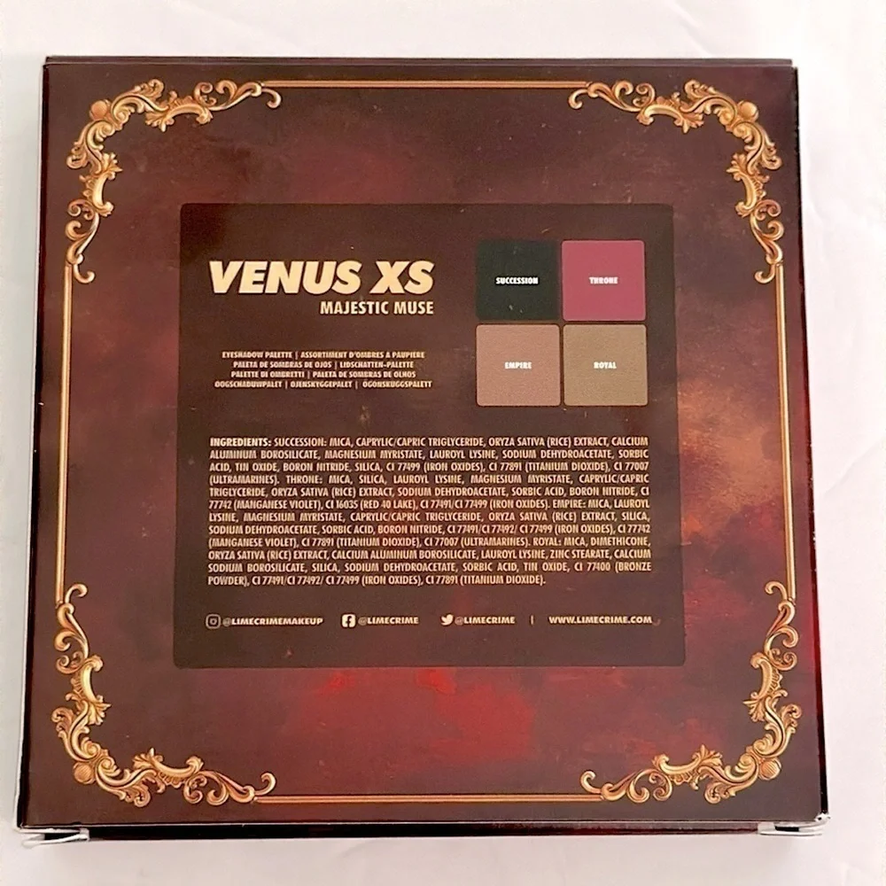 Lime Crime Venus XS: Majestic Muse Eyeshadow Palette NIB